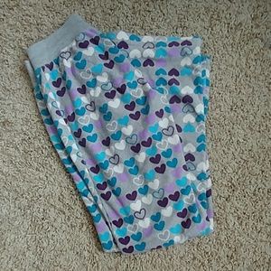 Pajama Pants with Hearts